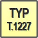 Piktogram - Typ: T.1227